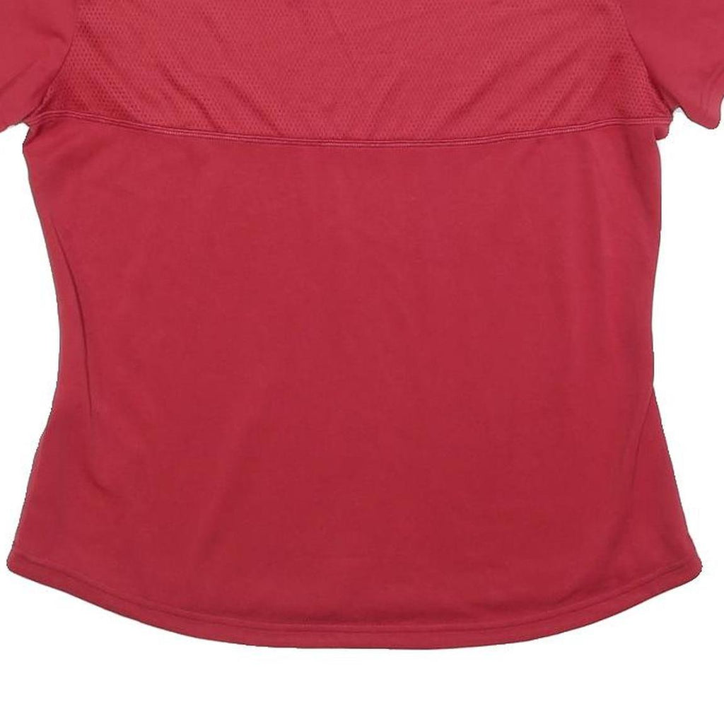 ADIDAS Womens Red Athletic T-Shirt M Short Sleeve Crew Neck Sportswear