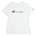 CHAMPION Womens White Graphic T-Shirt M Short Sleeve Crew Neck Cotton Casual