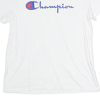 CHAMPION Womens White Graphic T-Shirt M Short Sleeve Crew Neck Cotton Casual