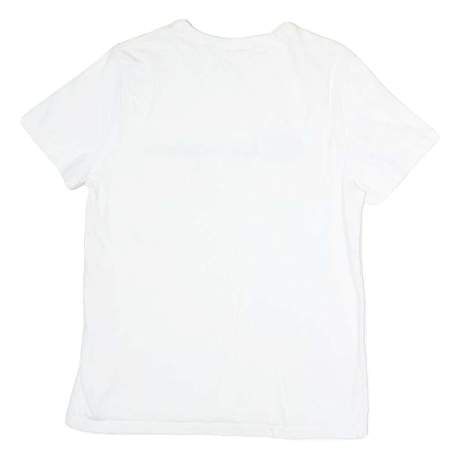 CHAMPION Womens White Graphic T-Shirt M Short Sleeve Crew Neck Cotton Casual