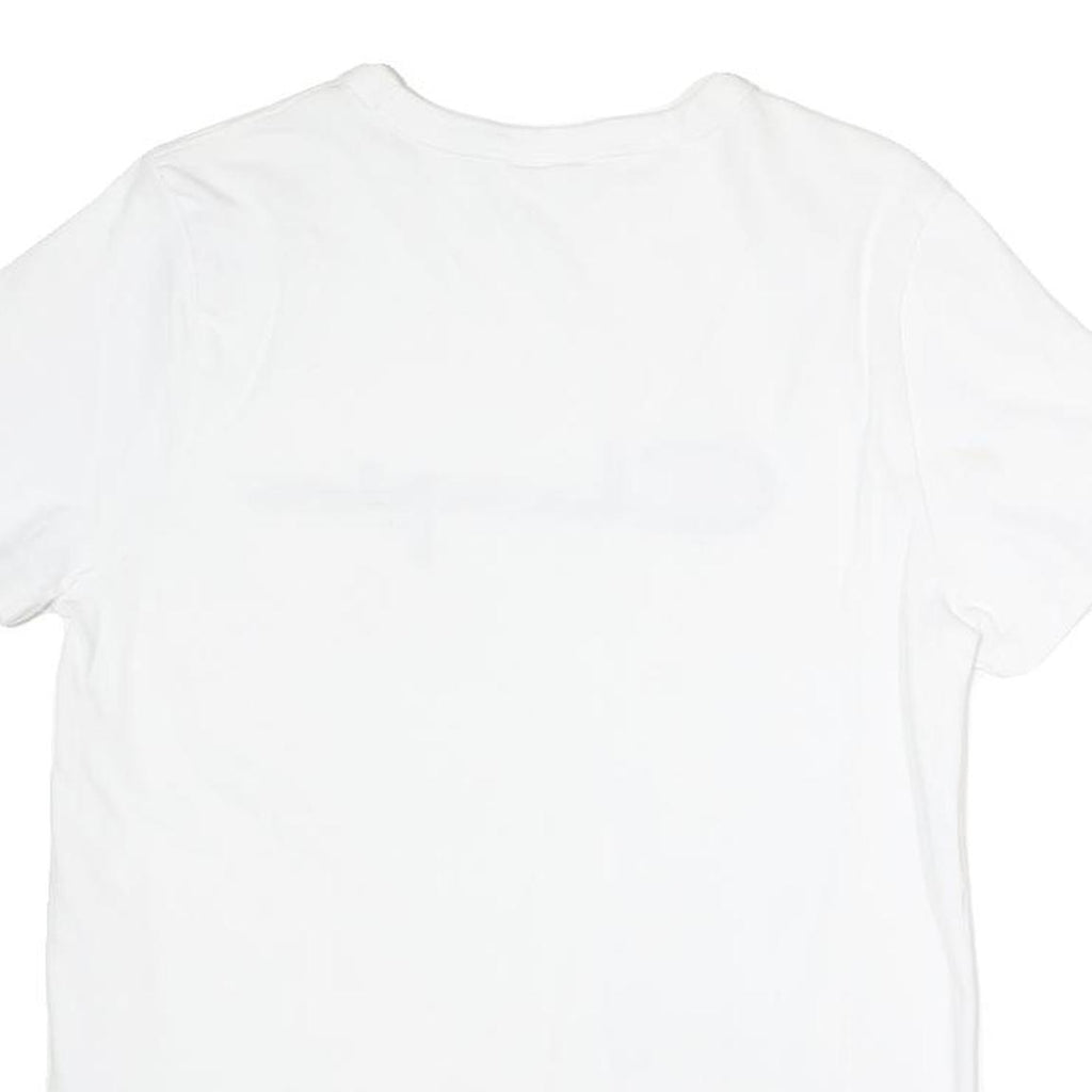 CHAMPION Womens White Graphic T-Shirt M Short Sleeve Crew Neck Cotton Casual