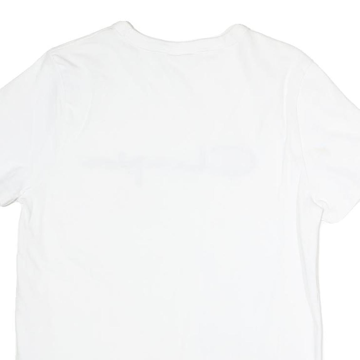 CHAMPION Womens White Graphic T-Shirt M Short Sleeve Crew Neck Cotton Casual