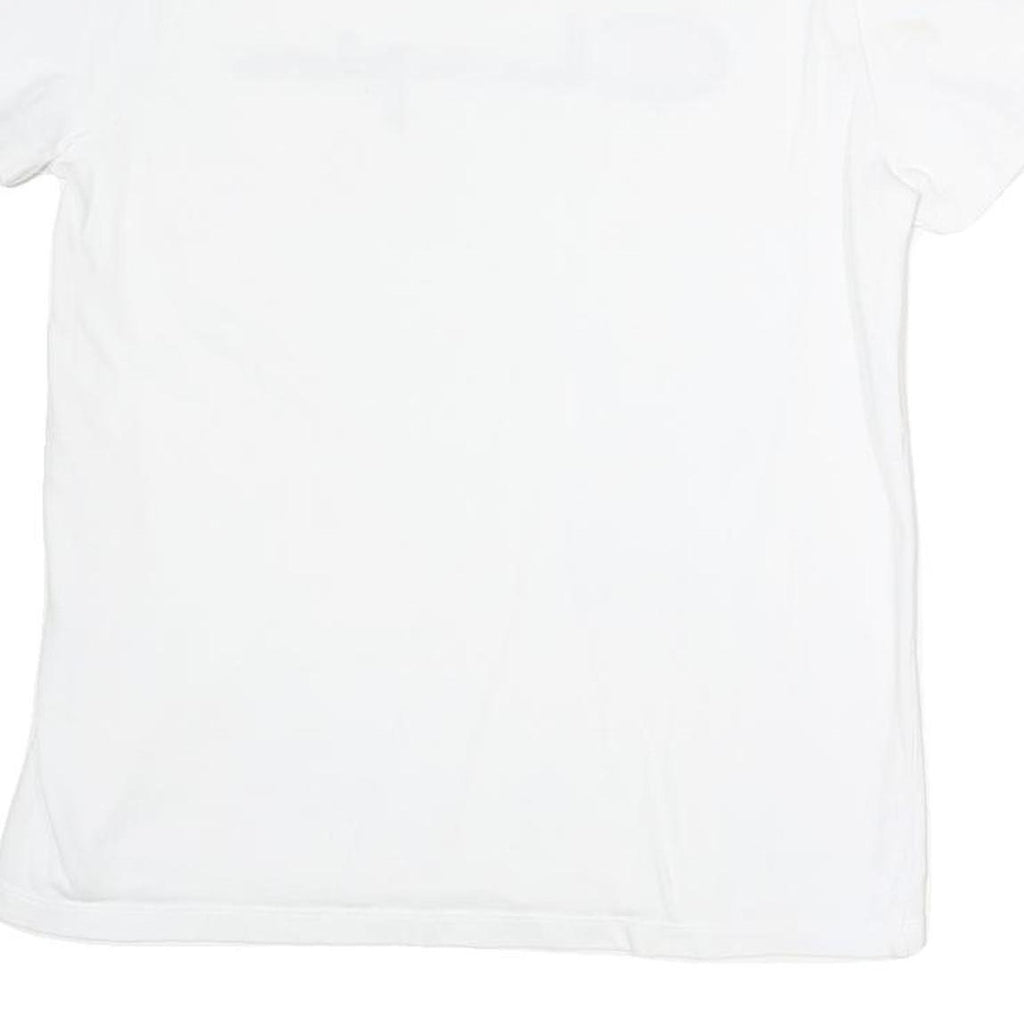 CHAMPION Womens White Graphic T-Shirt M Short Sleeve Crew Neck Cotton Casual