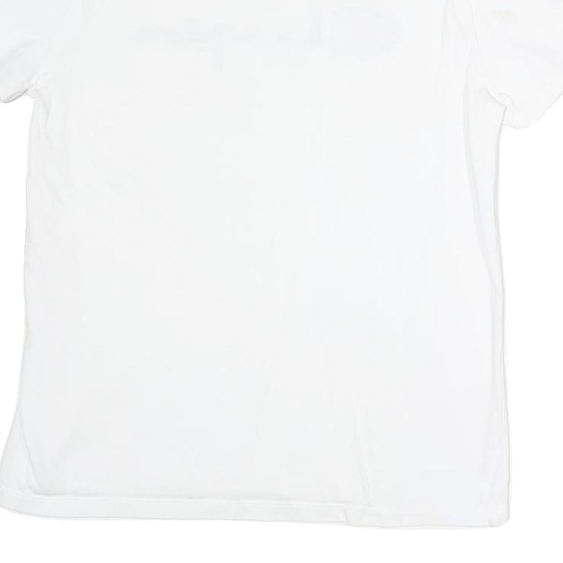 CHAMPION Womens White Graphic T-Shirt M Short Sleeve Crew Neck Cotton Casual