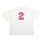 ONEITA Mens White Neatloaf Graphic T-Shirt XL Short Sleeve Crew Neck Vintage