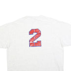 ONEITA Mens White Neatloaf Graphic T-Shirt XL Short Sleeve Crew Neck Vintage