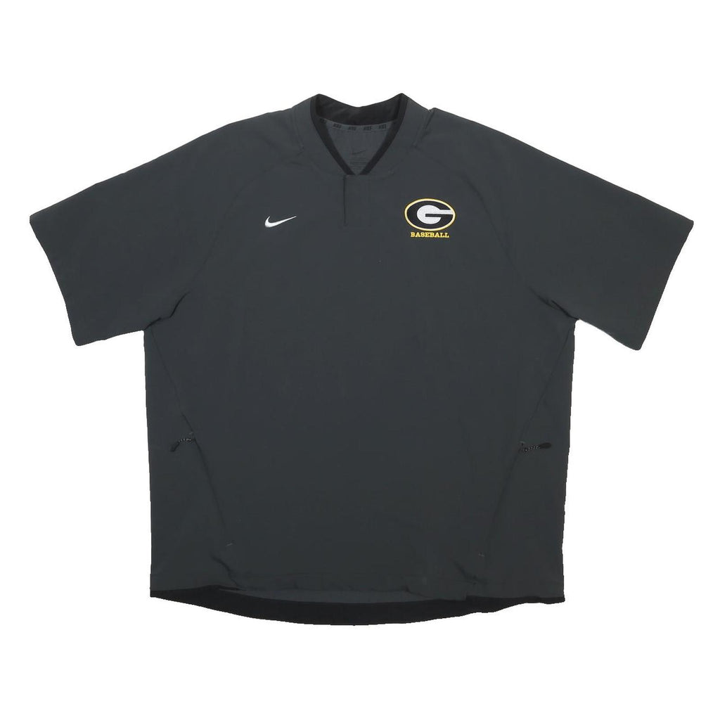 NIKE Mens Black G Baseball Short Sleeve V-Neck Polyester T-Shirt 2XL