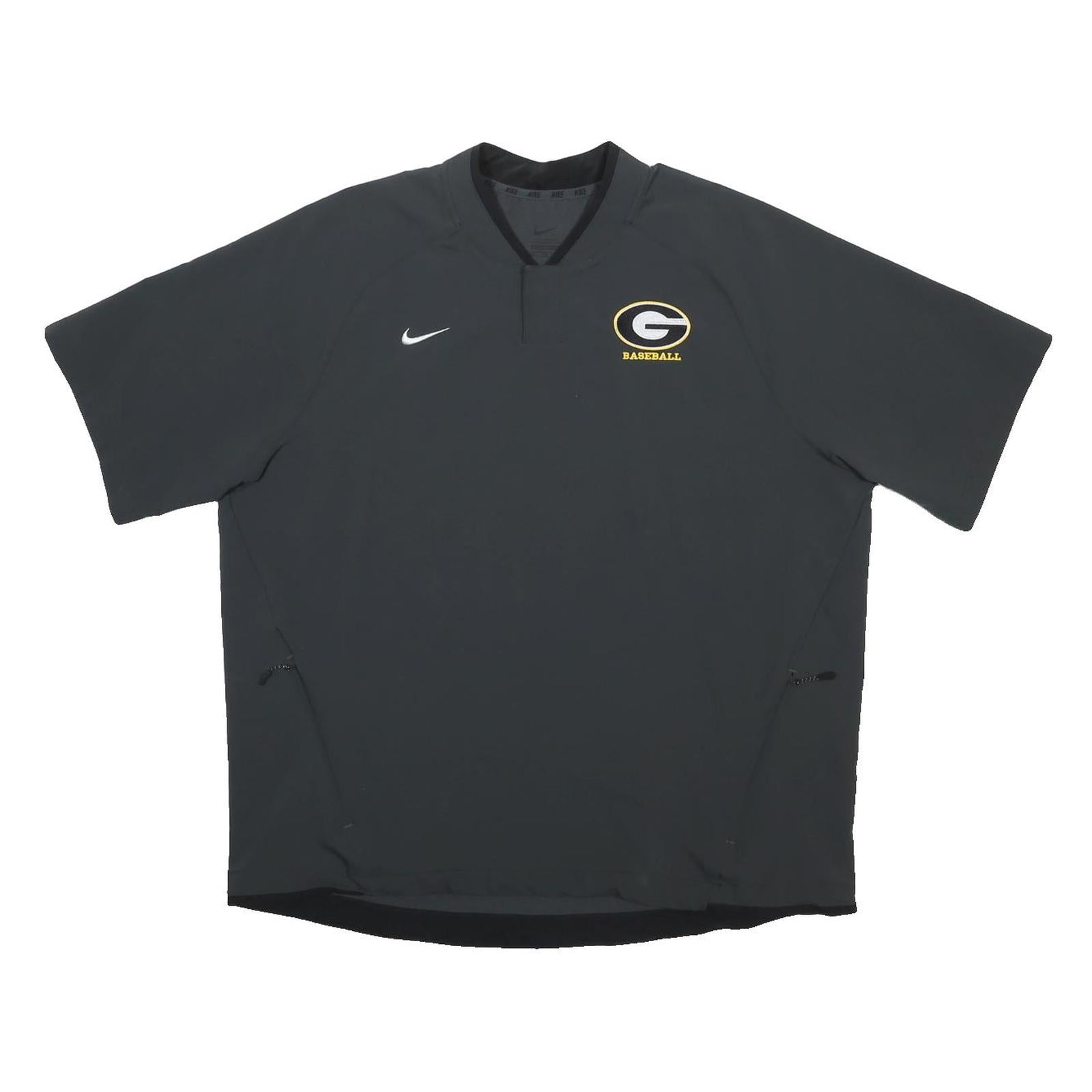 NIKE Mens Black G Baseball Short Sleeve V-Neck Polyester T-Shirt 2XL
