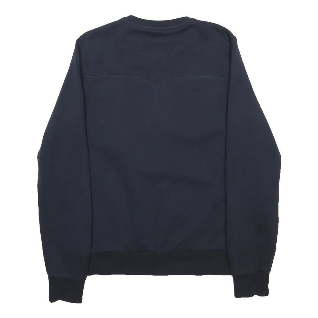 HUNTER Mens Navy Blue Sweatshirt Crew Neck XS Cotton Blend Pullover Logo