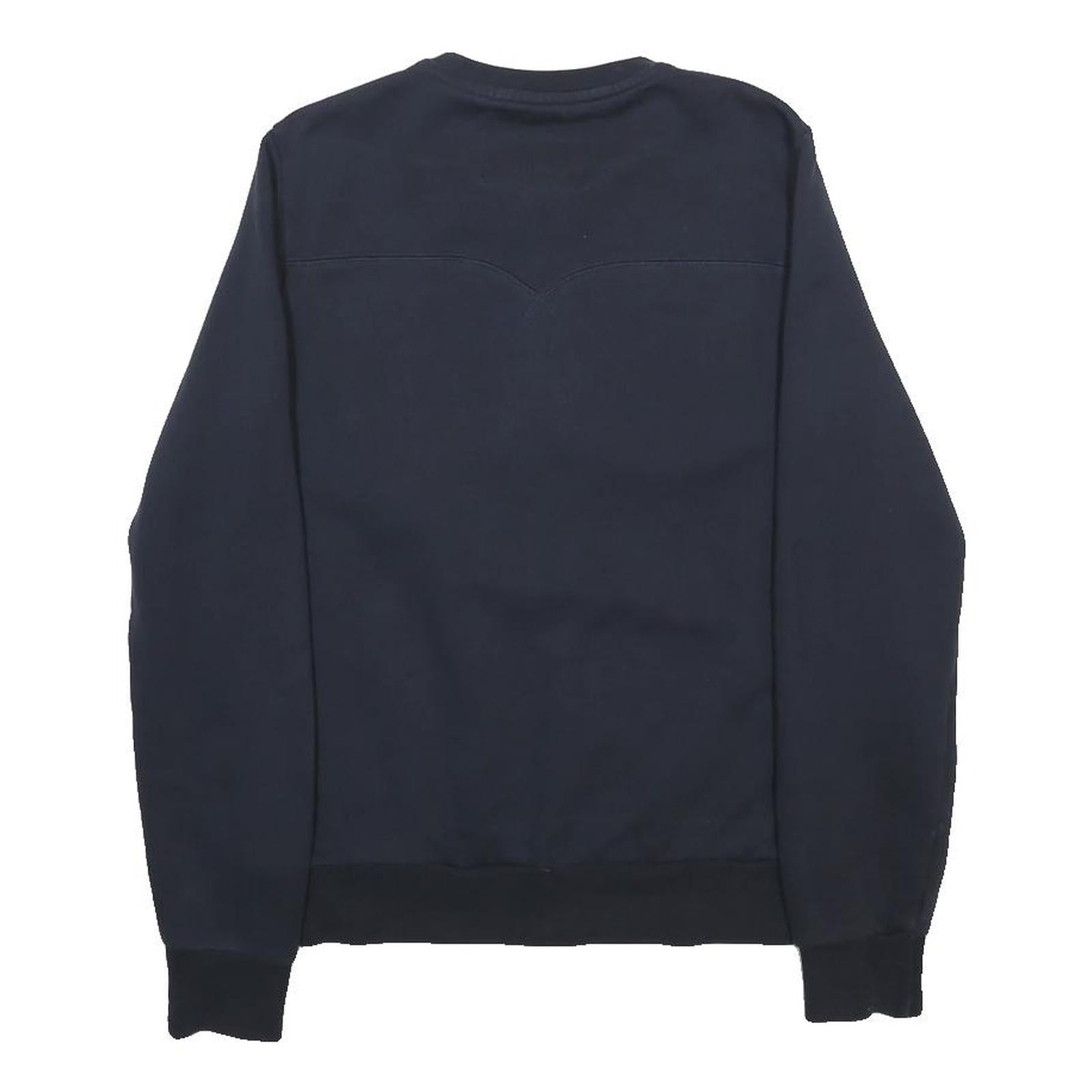 HUNTER Mens Navy Blue Sweatshirt Crew Neck XS Cotton Blend Pullover Logo