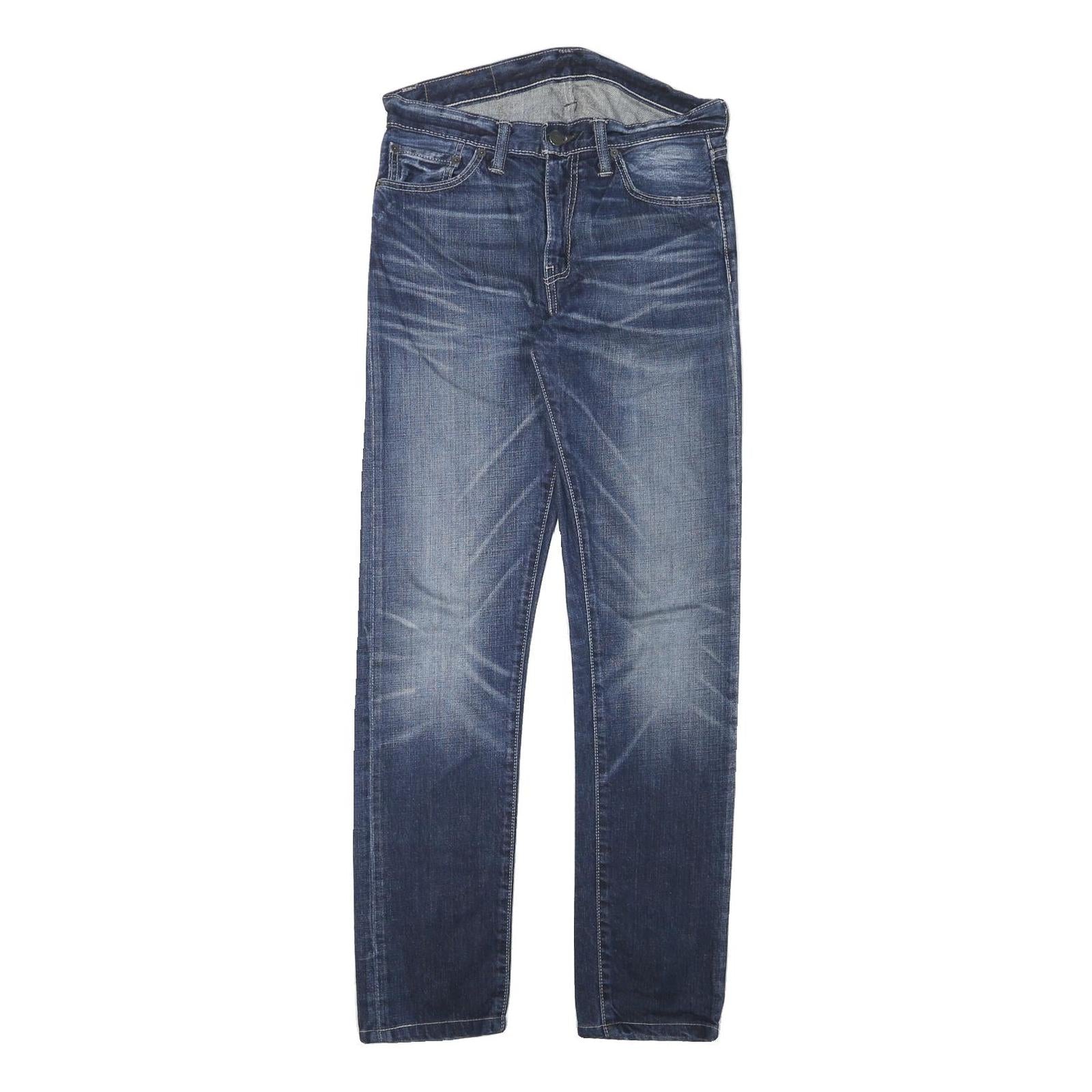 LEVI'S Mens Regular Fit Blue Denim Jeans W30 L30 Classic Zip Closure Cotton