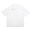KAPPA Mens White Short Sleeve Plain 2XL Cotton Polo Shirt Casual Basic