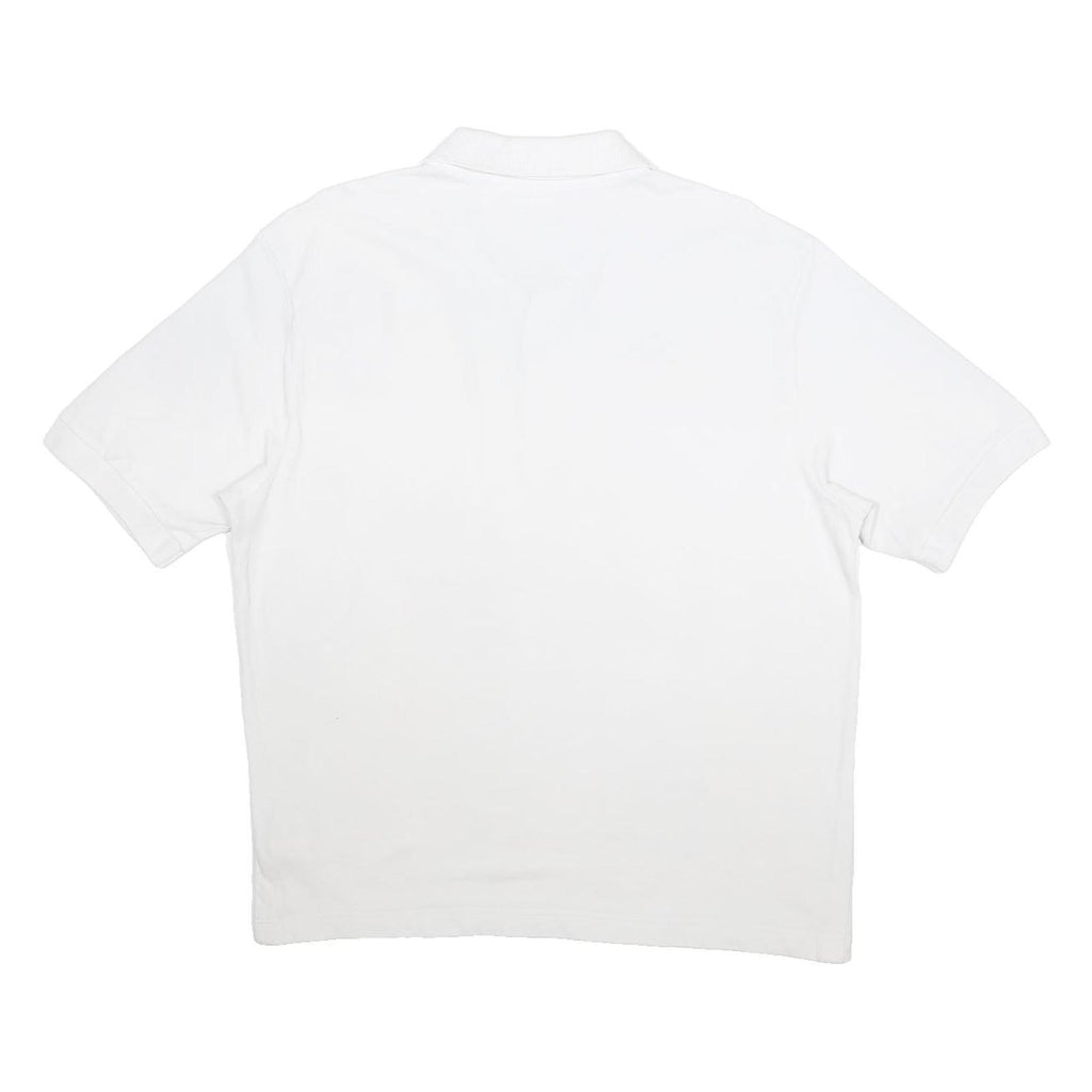 KAPPA Mens White Short Sleeve Plain 2XL Cotton Polo Shirt Casual Basic