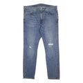 LEVI'S 512 Tapered Mens Jeans Blue Slim Tapered Denim Medium W38 L30 Distressed