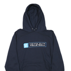 CHAMPION Mens Navy Blue Indiana Elite Volleyball Hoodie M Cotton Blend Pullover
