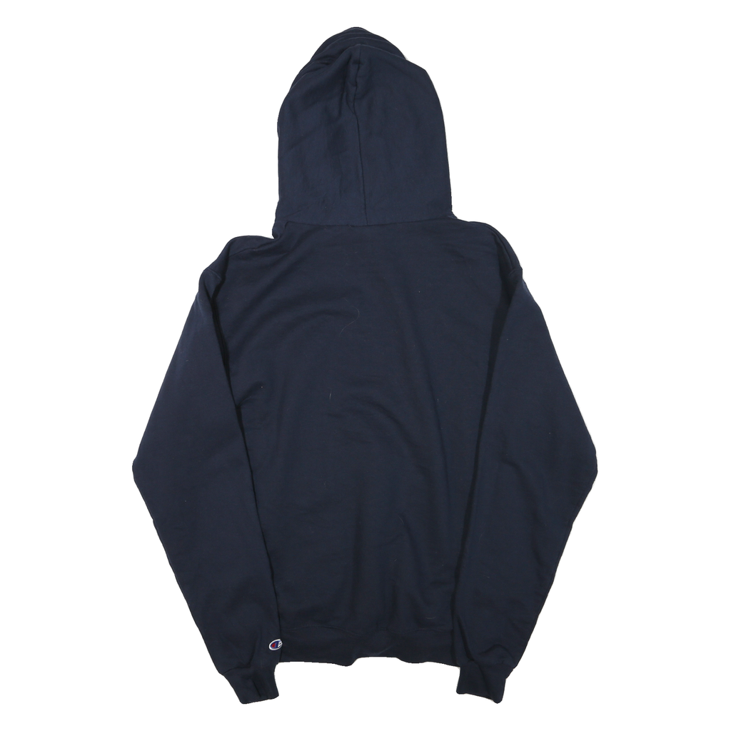 CHAMPION Mens Navy Blue Indiana Elite Volleyball Hoodie M Cotton Blend Pullover