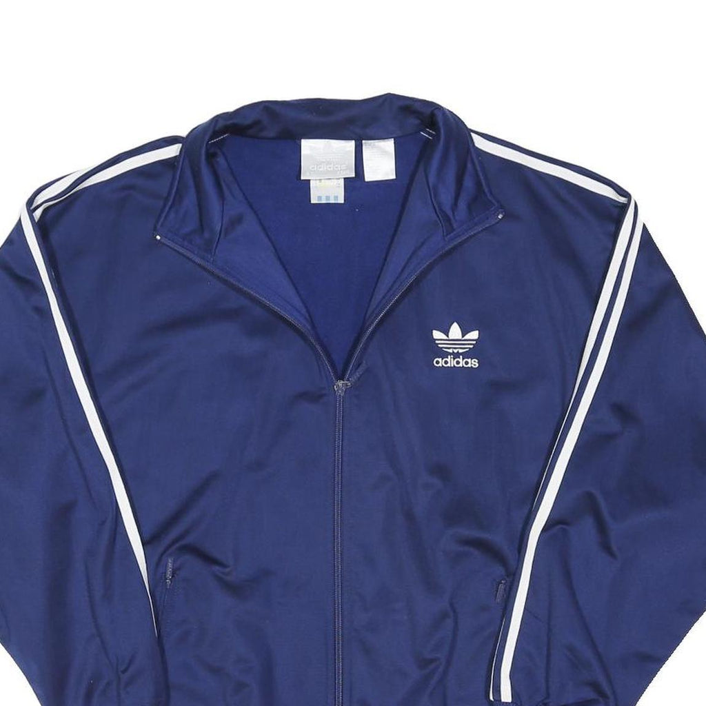ADIDAS ORIGINALS Mens Blue Jacket L Polyester Blend Track Sportswear Zip