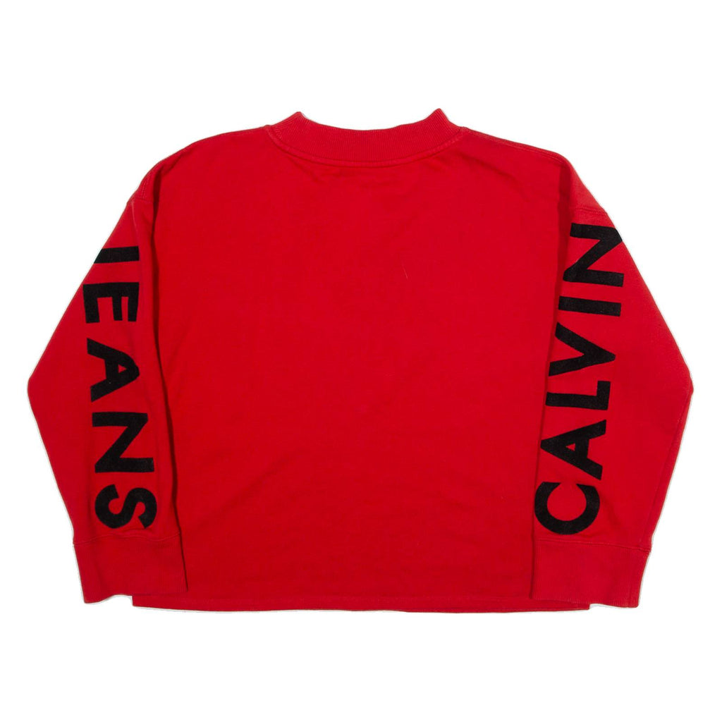 CALVIN KLEIN JEANS Womens Sweatshirt Red M
