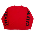 CALVIN KLEIN JEANS Womens Sweatshirt Red M