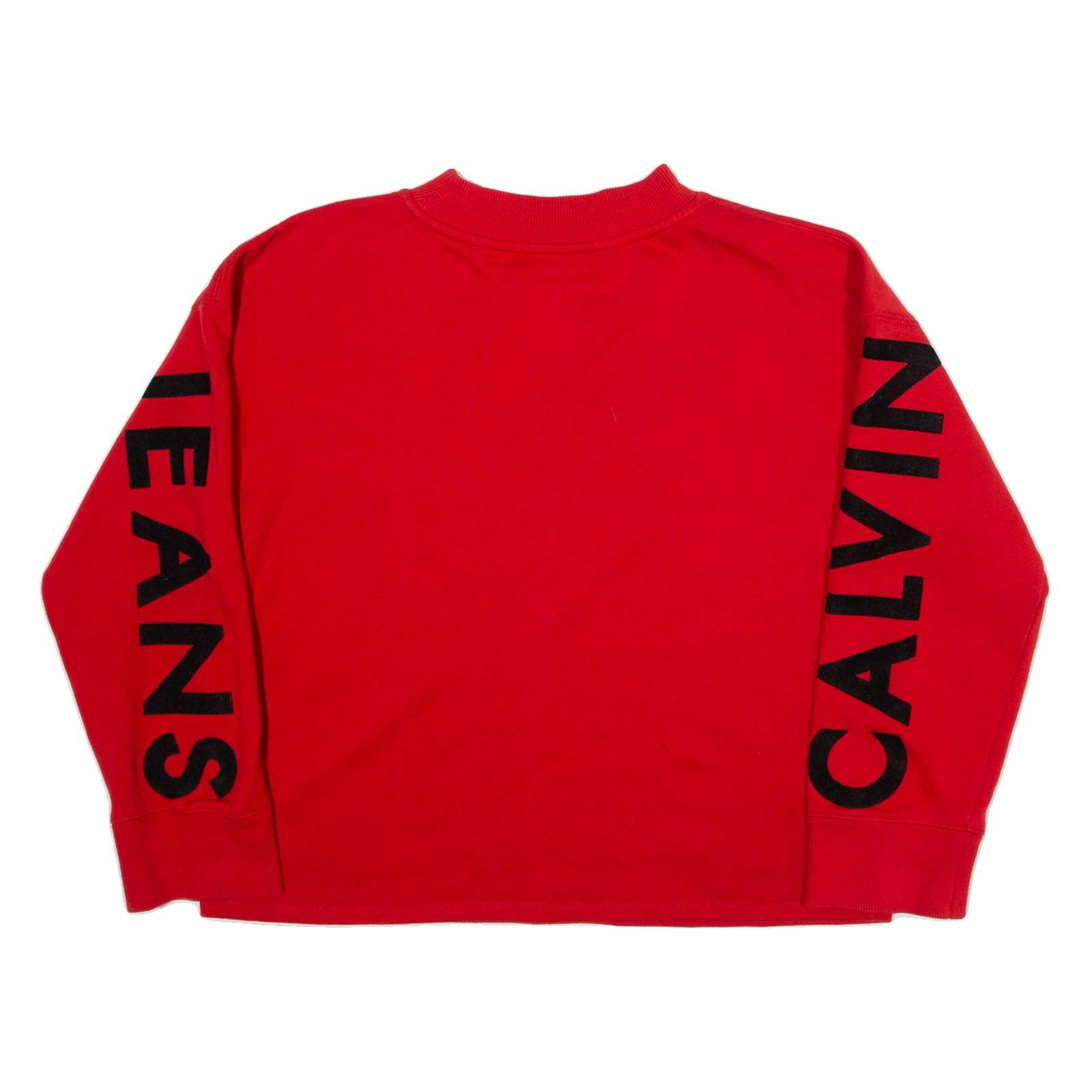 CALVIN KLEIN JEANS Womens Sweatshirt Red M