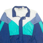 AVIAT SPORTIF Mens Shell Jacket Blue Nylon Striped L