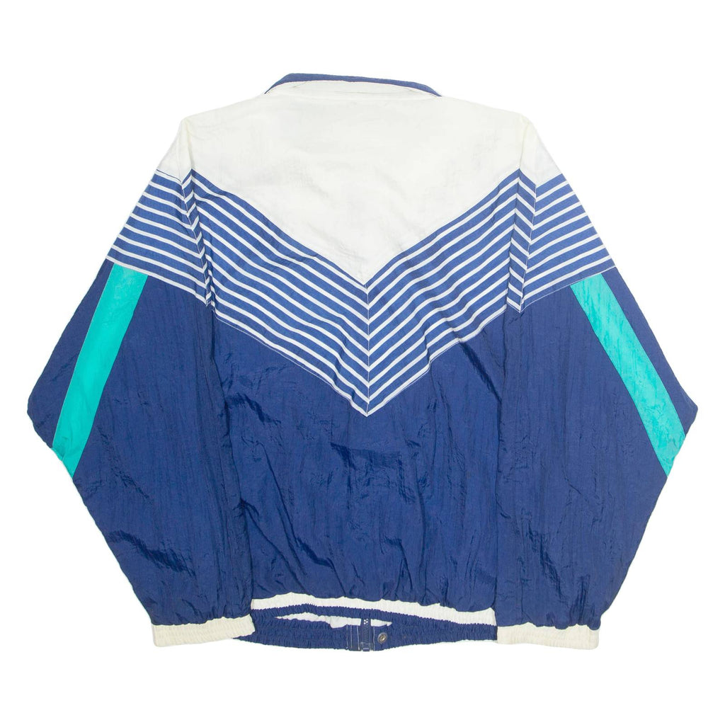 AVIAT SPORTIF Mens Shell Jacket Blue Nylon Striped L
