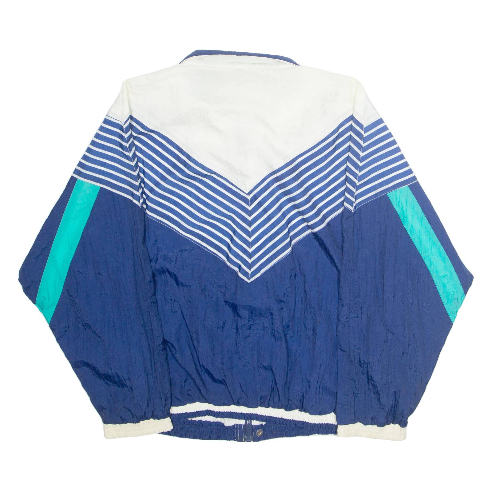 AVIAT SPORTIF Mens Shell Jacket Blue Nylon Striped L