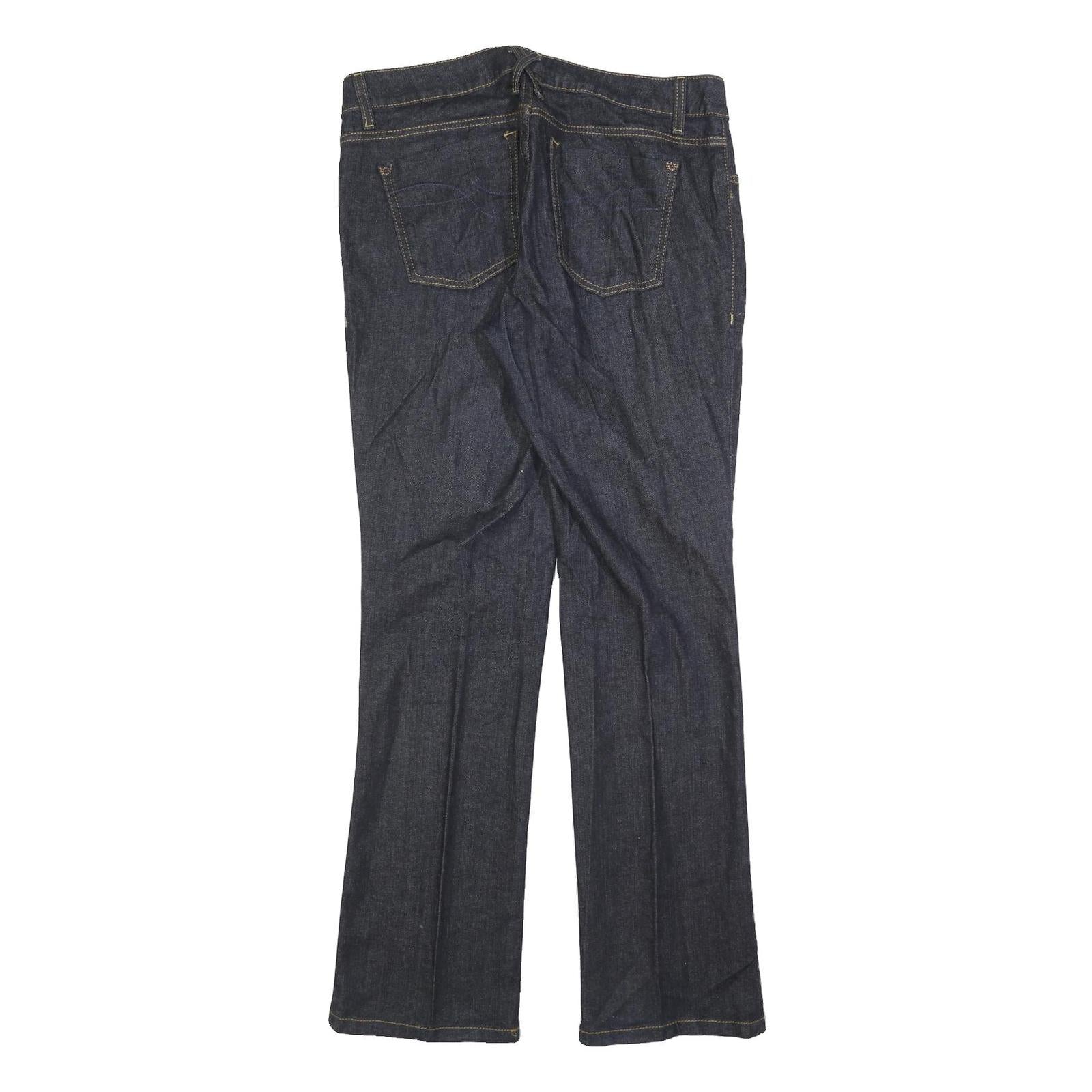 DKNY Mens Regular Fit Blue Denim Jeans W34 L33 Zip Cotton Blend Classic Style