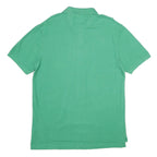 CHAPS Mens Green Short Sleeve Plain L Cotton Polo Shirt Classic Fit Casual