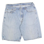 LEVI'S Mens Shorts Blue Casual Denim L W36 Classic Cotton Blend Relaxed
