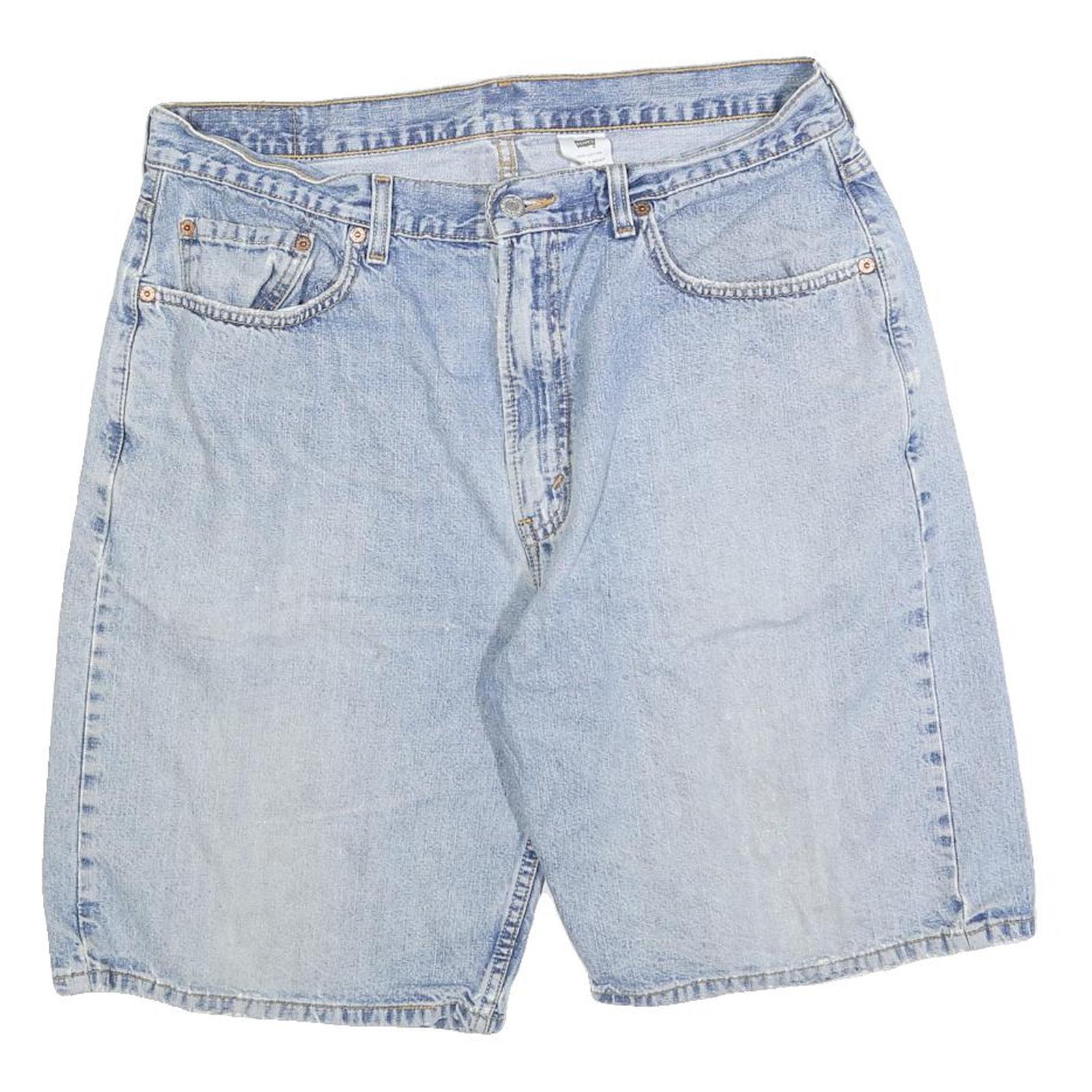 LEVI'S Mens Shorts Blue Casual Denim L W36 Classic Cotton Blend Relaxed