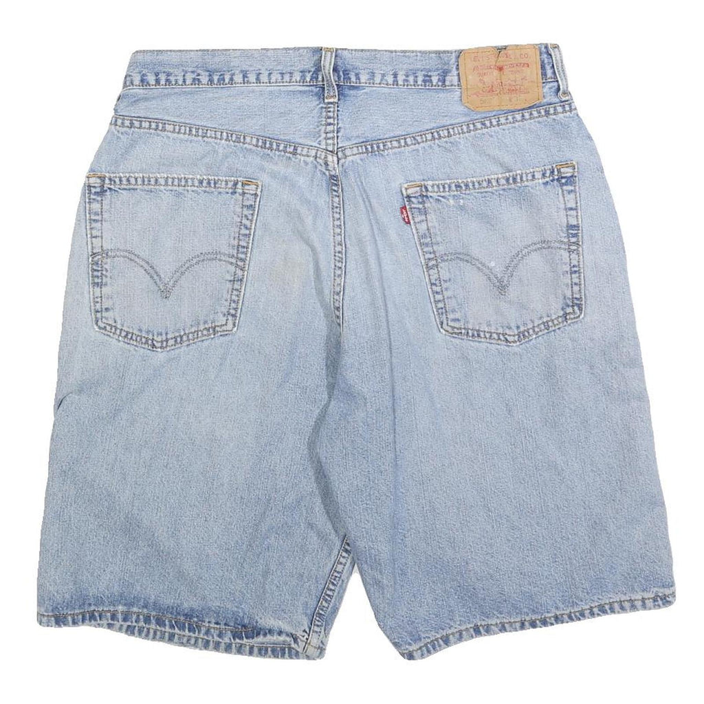LEVI'S Mens Shorts Blue Casual Denim L W36 Classic Cotton Blend Relaxed