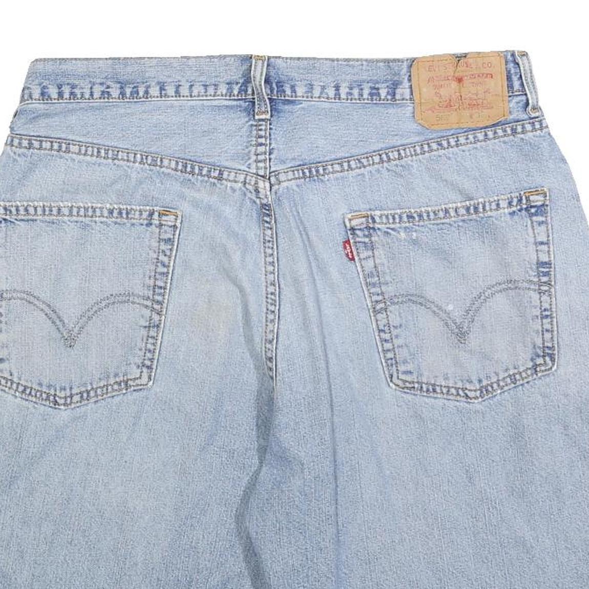 LEVI'S Mens Shorts Blue Casual Denim L W36 Classic Cotton Blend Relaxed