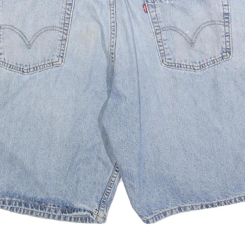 LEVI'S Mens Shorts Blue Casual Denim L W36 Classic Cotton Blend Relaxed