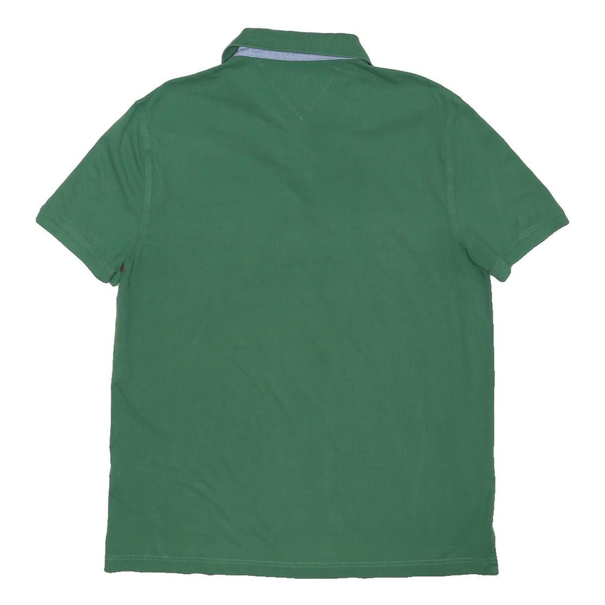TOMMY HILFIGER Mens Green Cotton Blend Short Sleeve Logo Polo Shirt L