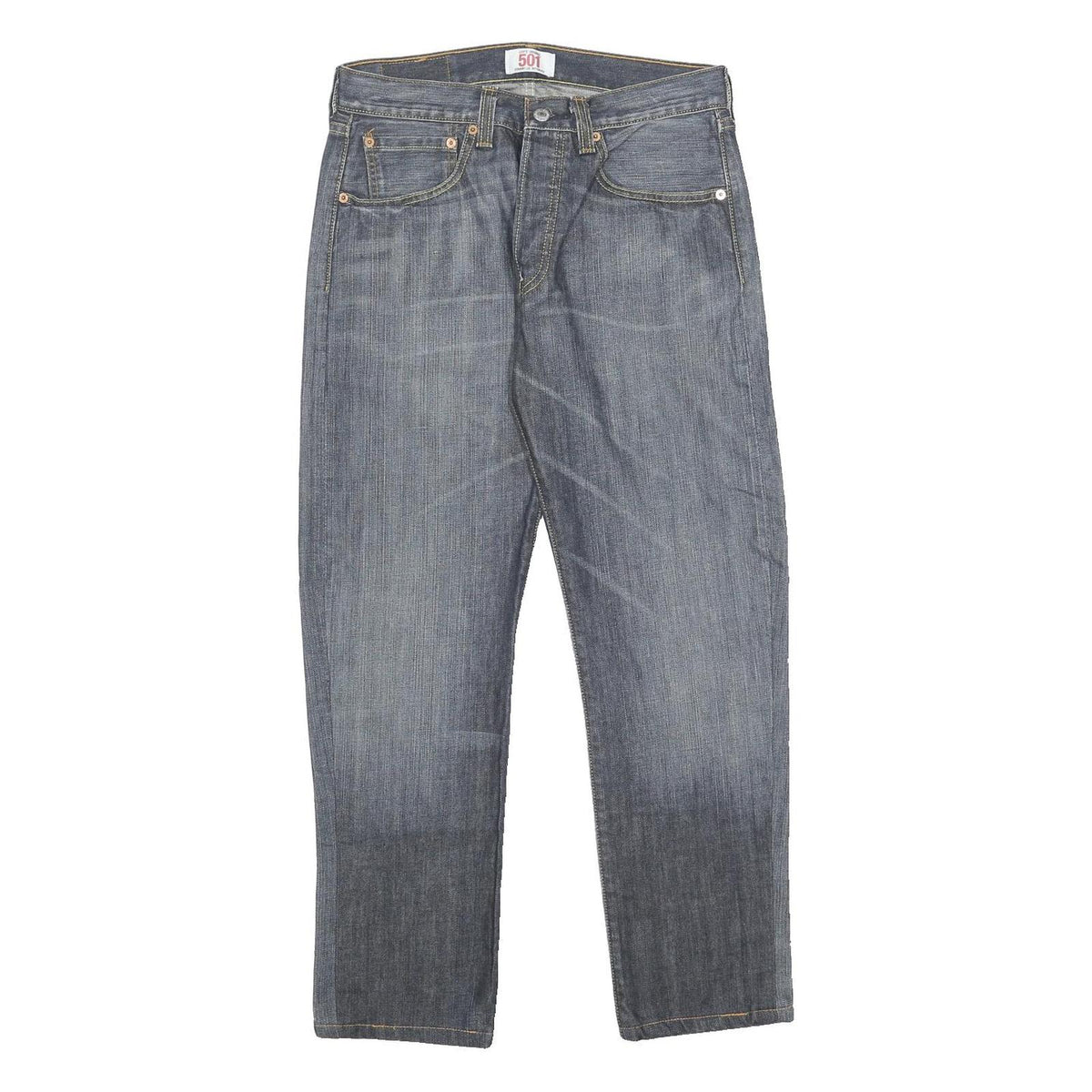 LEVI'S Mens Blue Slim Straight Denim Medium Cotton W31 L30 Button Classic Jeans
