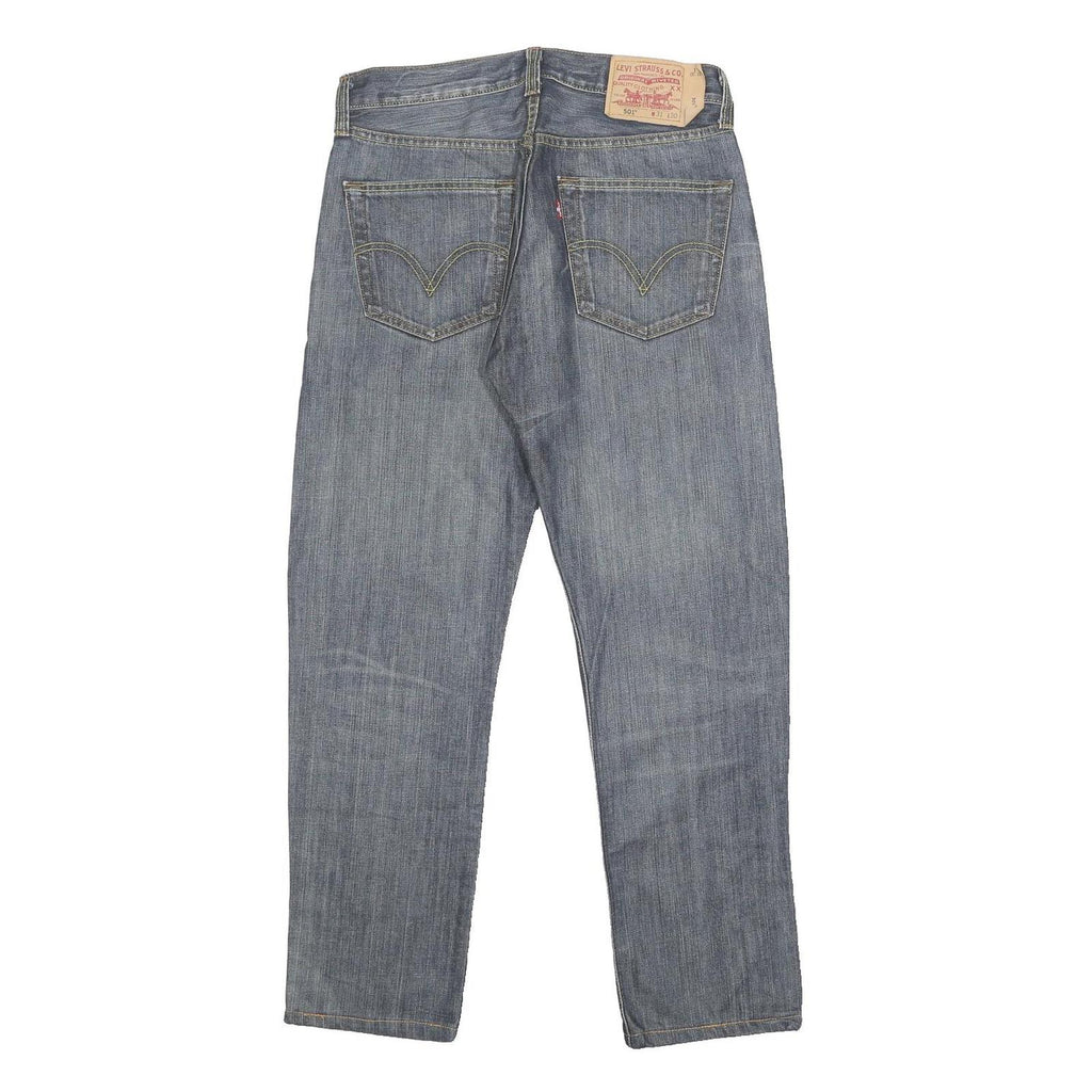 LEVI'S Mens Blue Slim Straight Denim Medium Cotton W31 L30 Button Classic Jeans