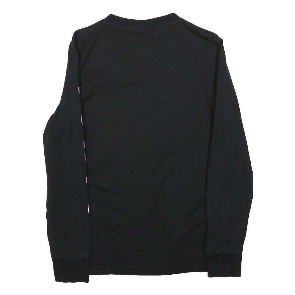 ADIDAS Womens Black & Purple Tokyo Crew Neck XS Sweatshirt Cotton Blend