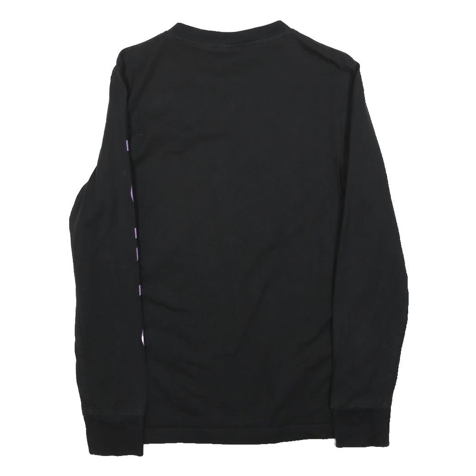 ADIDAS Womens Black & Purple Tokyo Crew Neck XS Sweatshirt Cotton Blend