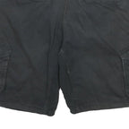 CARHARTT Mens Black Cargo Shorts 2XL W38 Cotton Blend Relaxed Fit Workwear