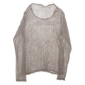 Womens Top Grey Long Sleeve L
