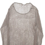 Womens Top Grey Long Sleeve L
