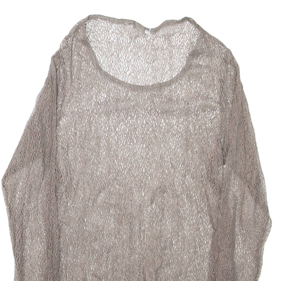 Womens Top Grey Long Sleeve L