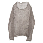 Womens Top Grey Long Sleeve L