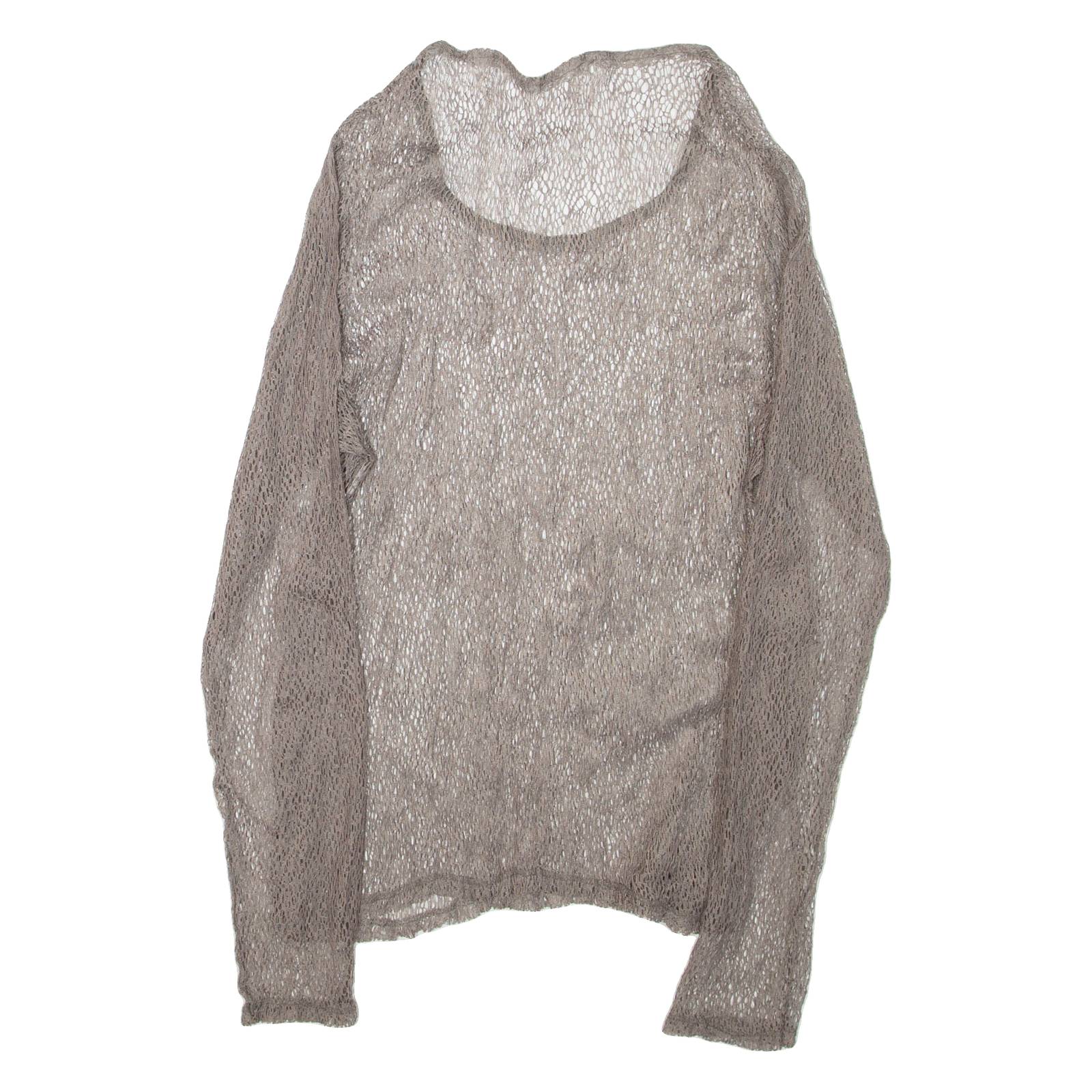 Womens Top Grey Long Sleeve L