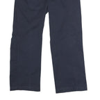 DICKIES Womens Navy Classic Straight Trousers W32 L28 Workwear Zip Closure