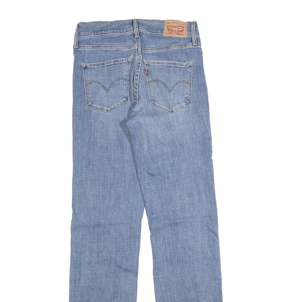 LEVI'S 314 Womens Jeans Blue Regular Straight Denim Light W26 L32 Classic Fit