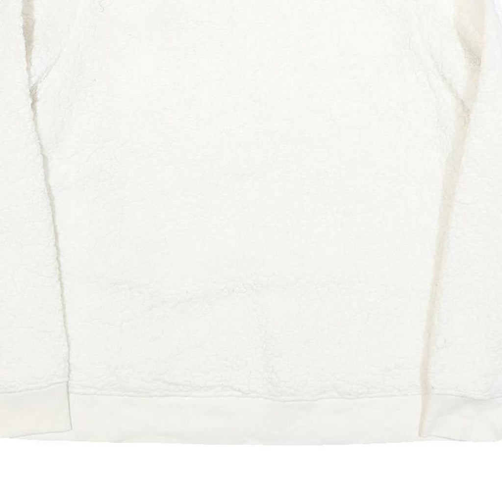 CALVIN KLEIN JEANS Womens White Polyester Blend Plain Crew Neck Basic Knit