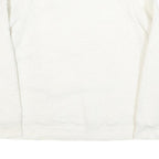CALVIN KLEIN JEANS Womens White Polyester Blend Plain Crew Neck Basic Knit