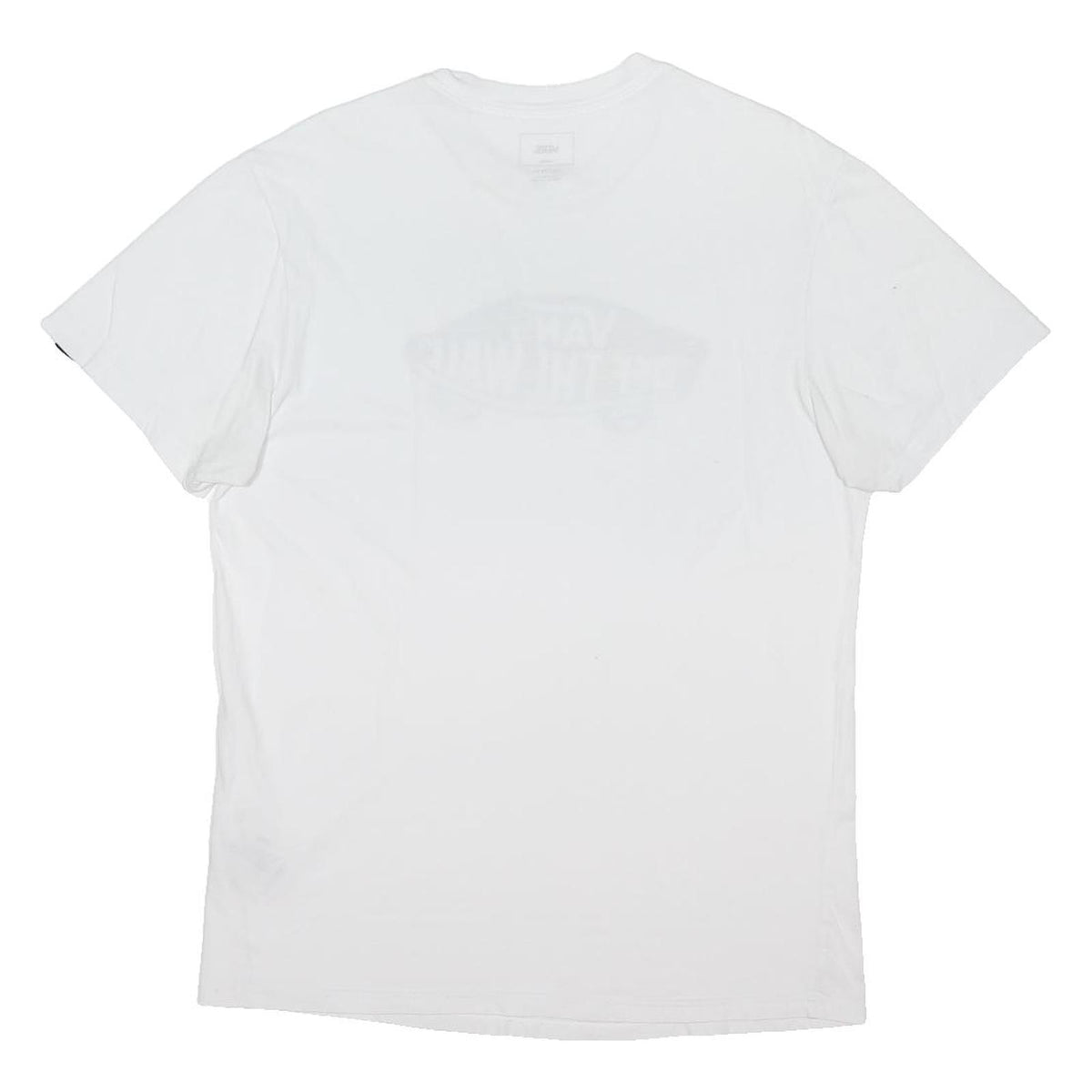 VANS Mens White Off The Wall Graphic T-Shirt L Short Sleeve Crew Neck Cotton